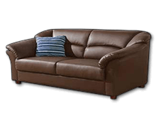 ソファ（二人掛け／黒系）