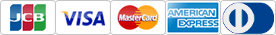 クレジットカード払い VISA MASTERCARD JCB DINERS