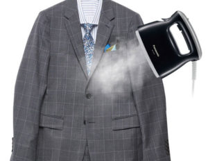 ハンガー サッ シワとり アイロン 衣類スチーマー