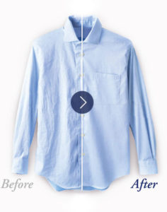 アイロン台なし サッ シワとり before after